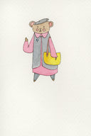 Sassy fashionable mouse by Kathy Kyle