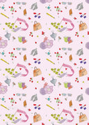 Gift Wrap - Pink Scarf - large - Stationery