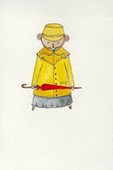 House of Soeur Souris Greeting Cards - Rainy Mouse - Stationery