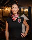 Capsule Collection Scarf - Black Floral