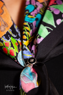 Capsule Collection Scarf - Black with Border