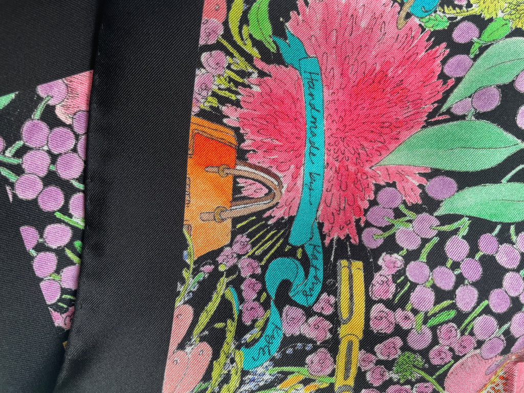 Capsule Collection Scarf - Black with Border