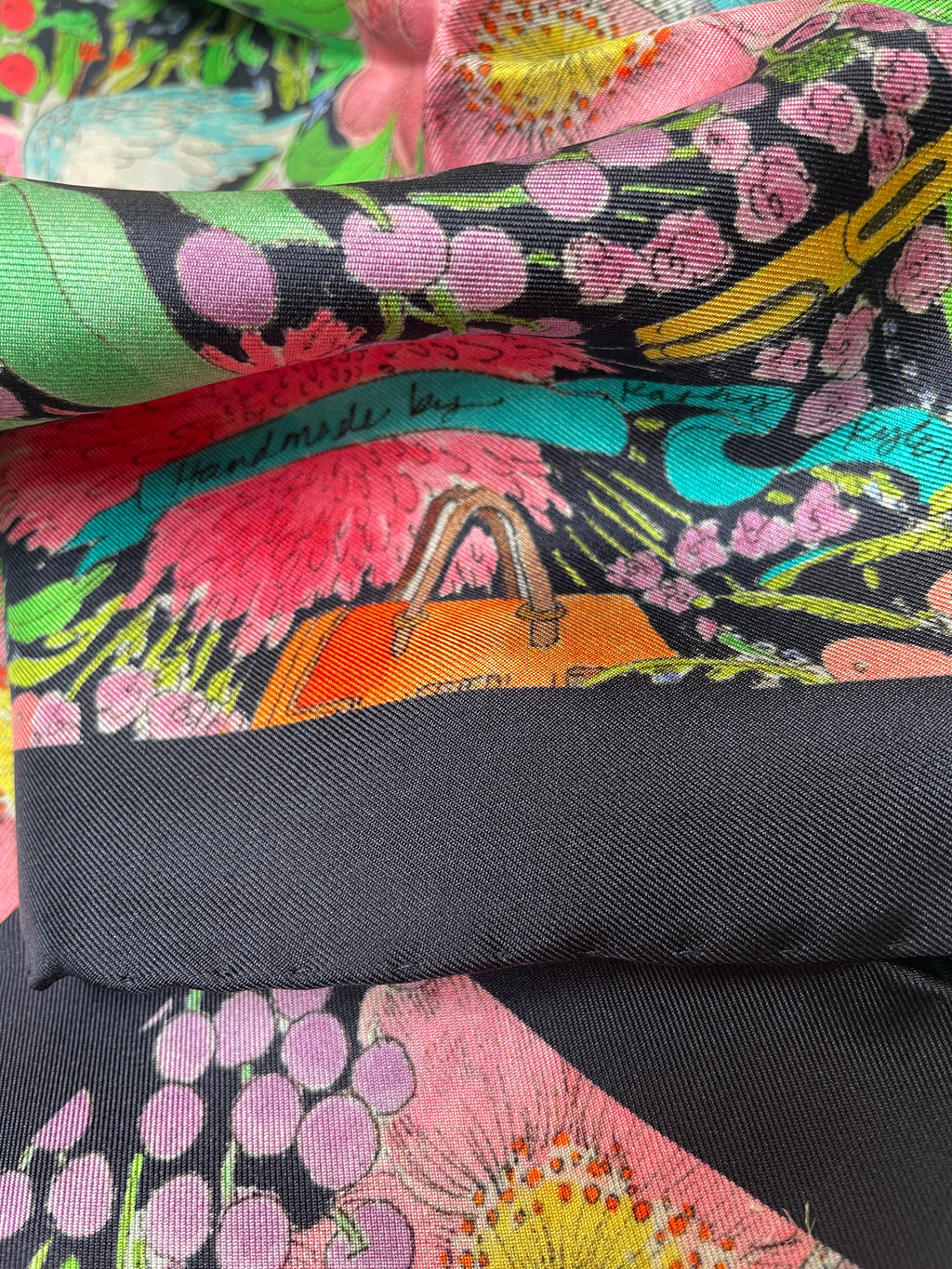 Capsule Collection Scarf - Black with Border