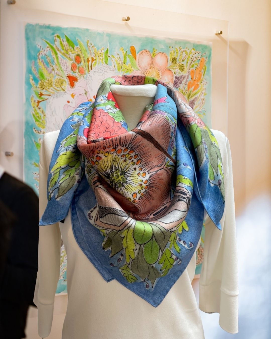 English Summer Silk Scarf