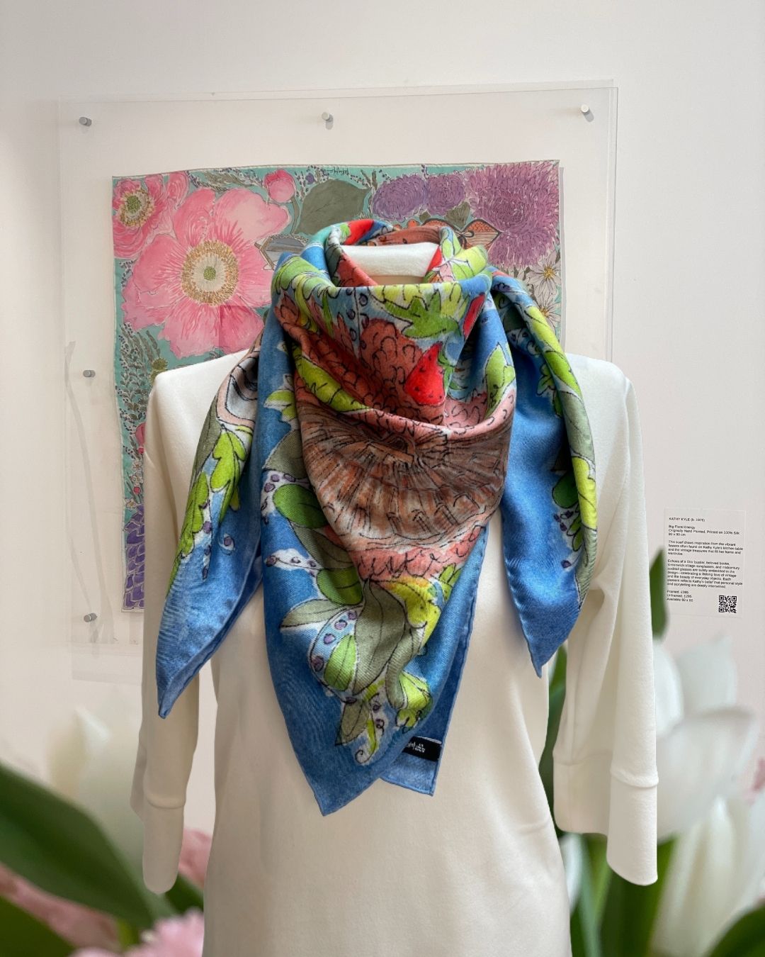 English Summer Silk Scarf