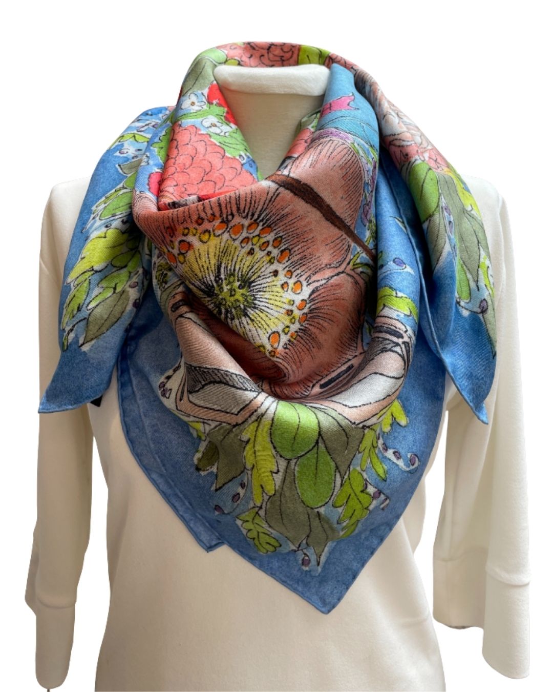 English Summer Silk Scarf