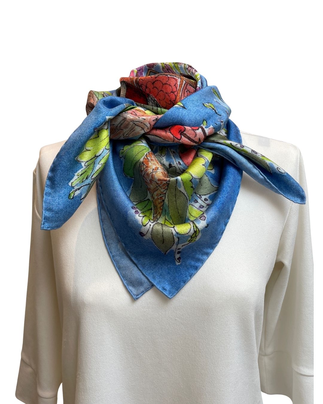 English Summer Silk Scarf