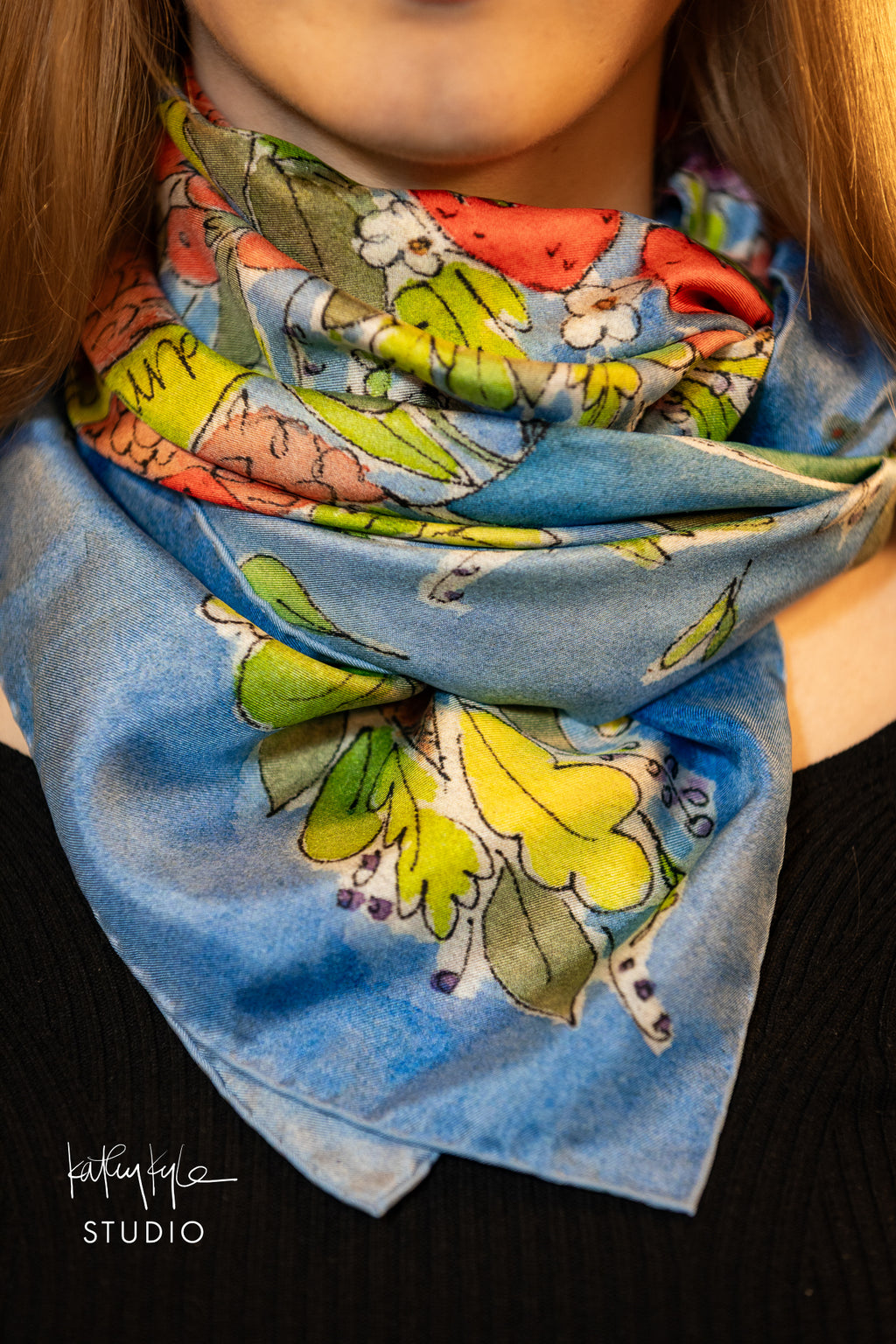 English Summer Silk Scarf