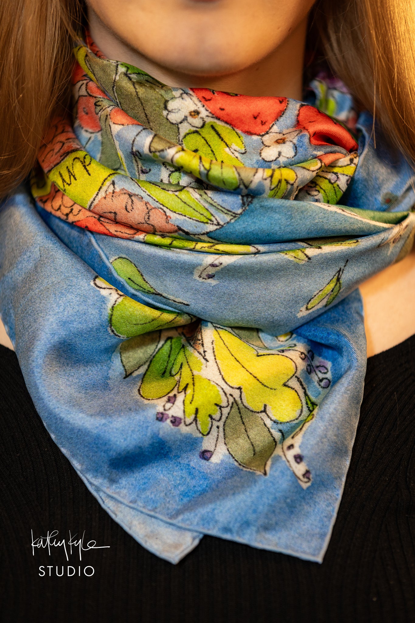 English Summer Silk Scarf