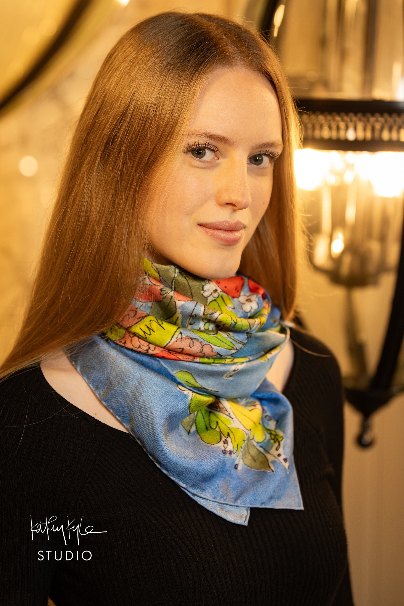 English Summer Silk Scarf