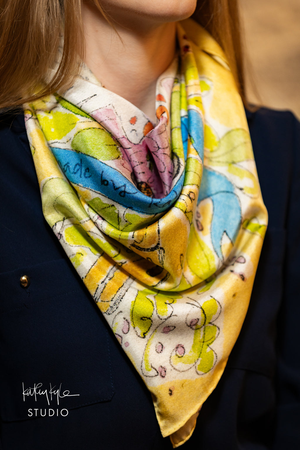 Pax et Amor - Peace and Love Silk Scarf
