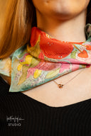 English Bloom Silk Scarf