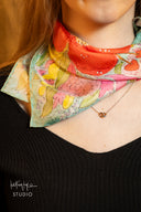 English Bloom Silk Scarf