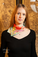 English Bloom Silk Scarf