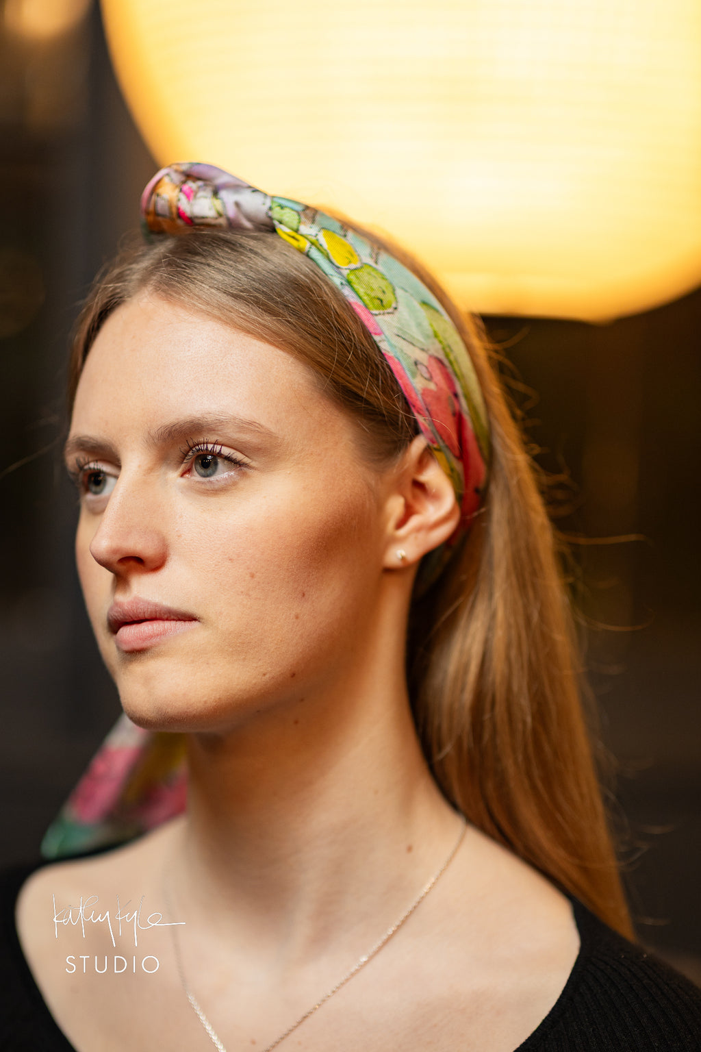 English Bloom Silk Scarf