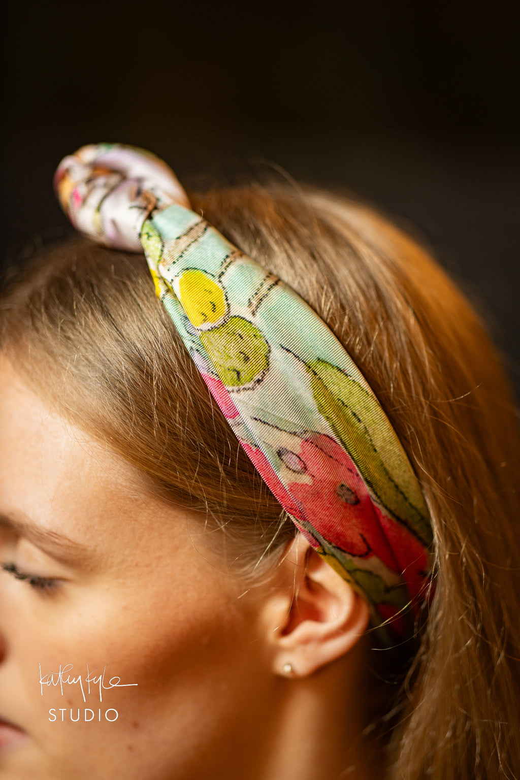 English Bloom Silk Scarf