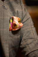 Lavender Floral Silk Scarf