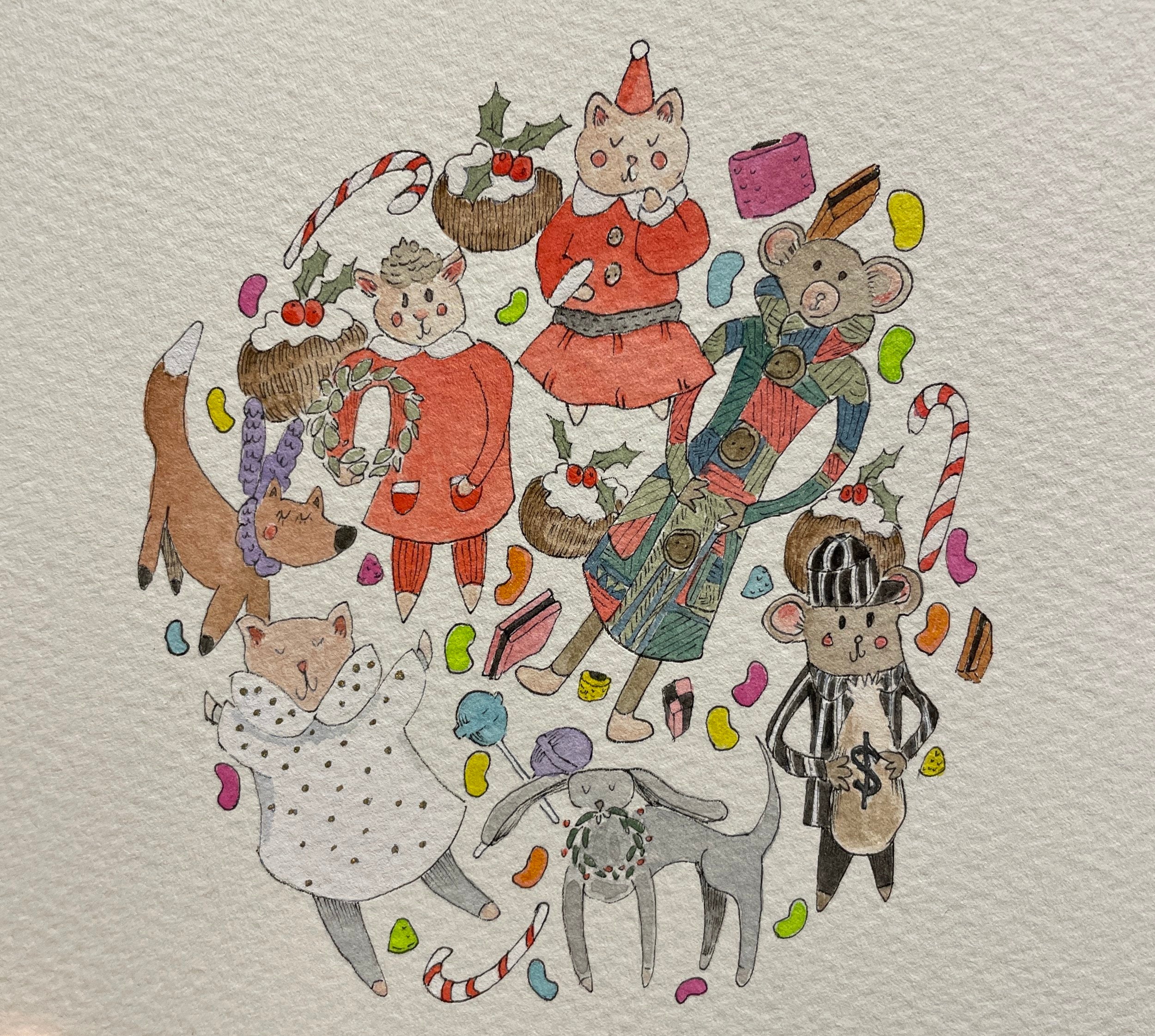 Kidture: Christmas Sweet Dreams Silk Scarf