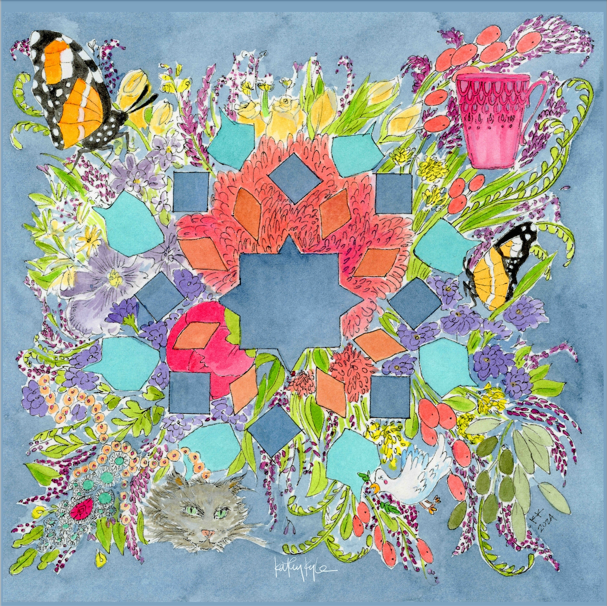 Moroccan Dreams Silk Scarf