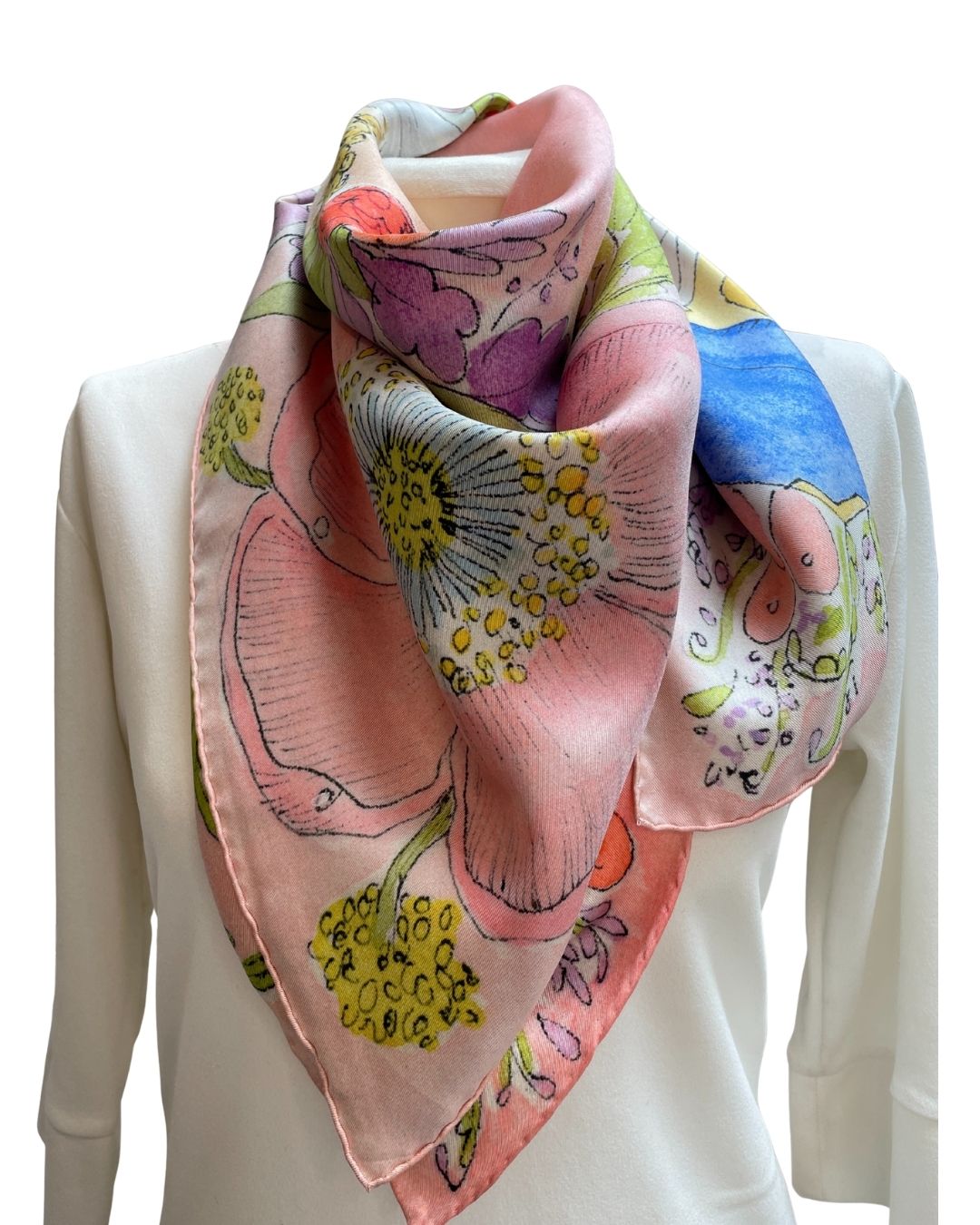 Pink Lady Silk Scarf