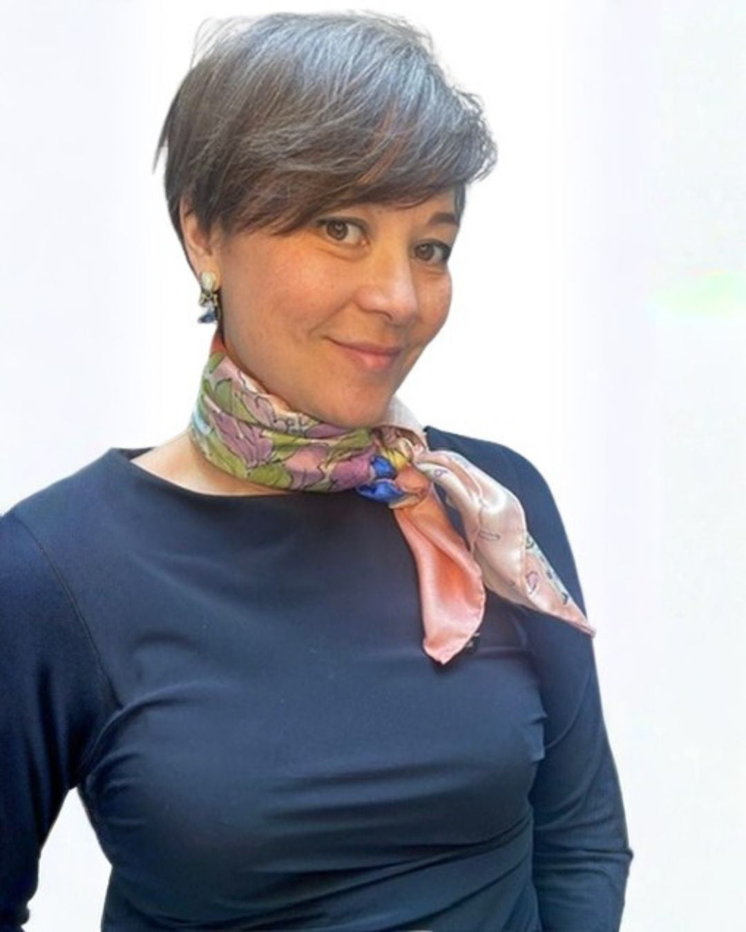 Pink Lady Silk Scarf