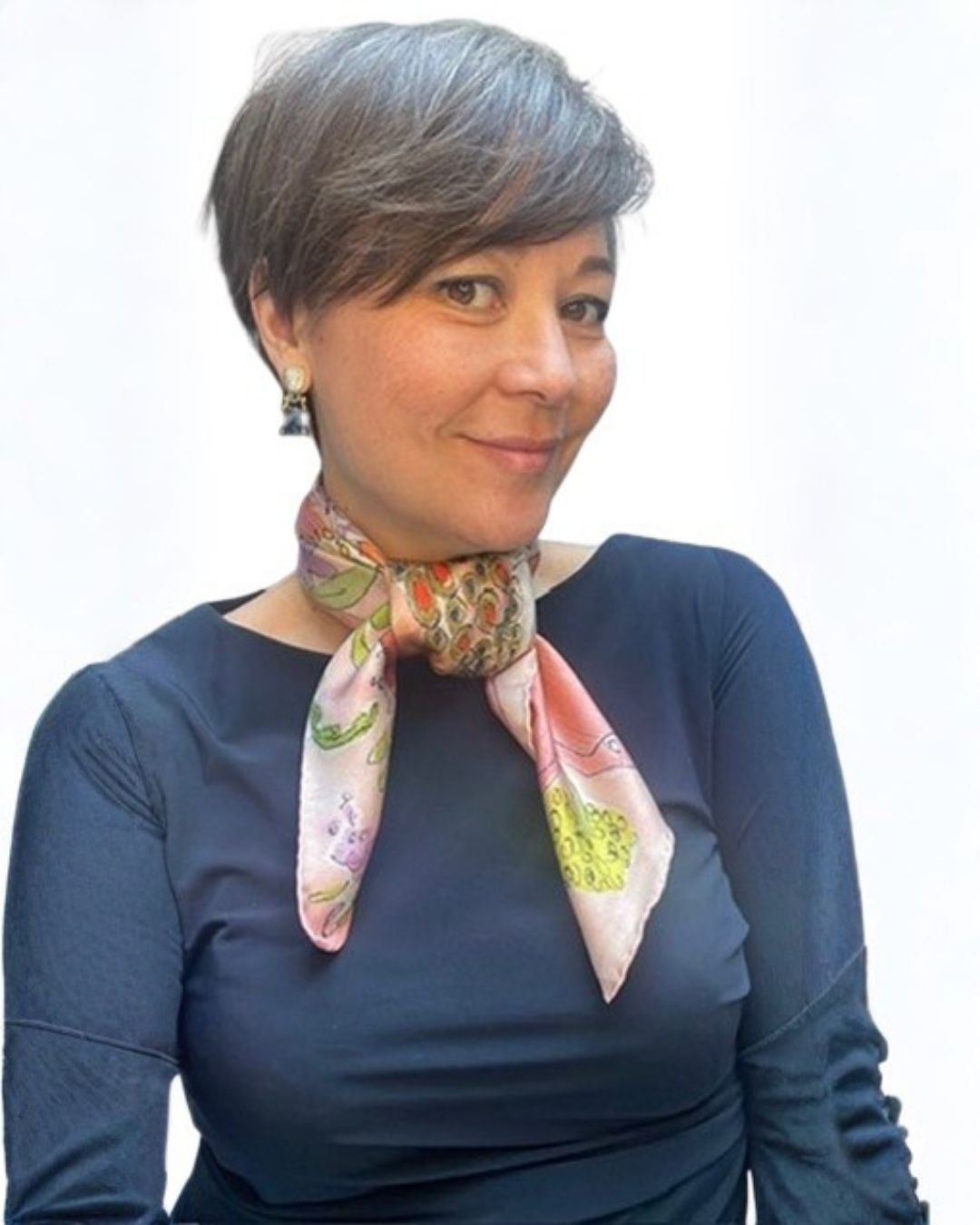 Pink Lady Silk Scarf