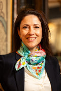 Teal Dreams Silk Scarf