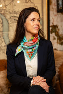 Teal Dreams Silk Scarf