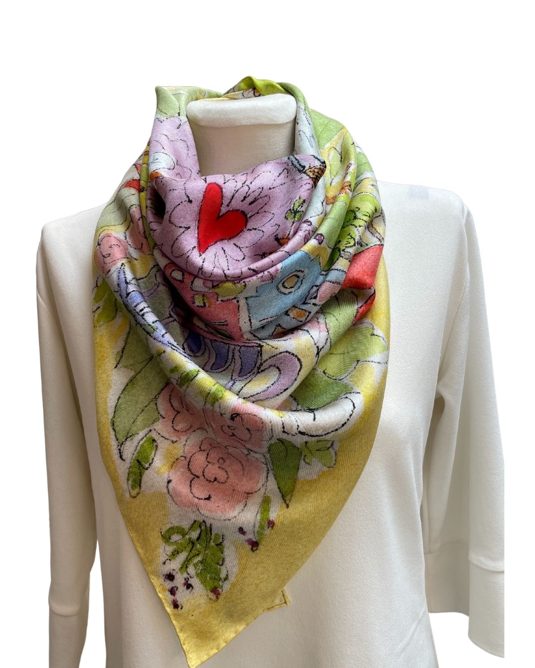 Pax et Amor - Peace and Love Silk Scarf
