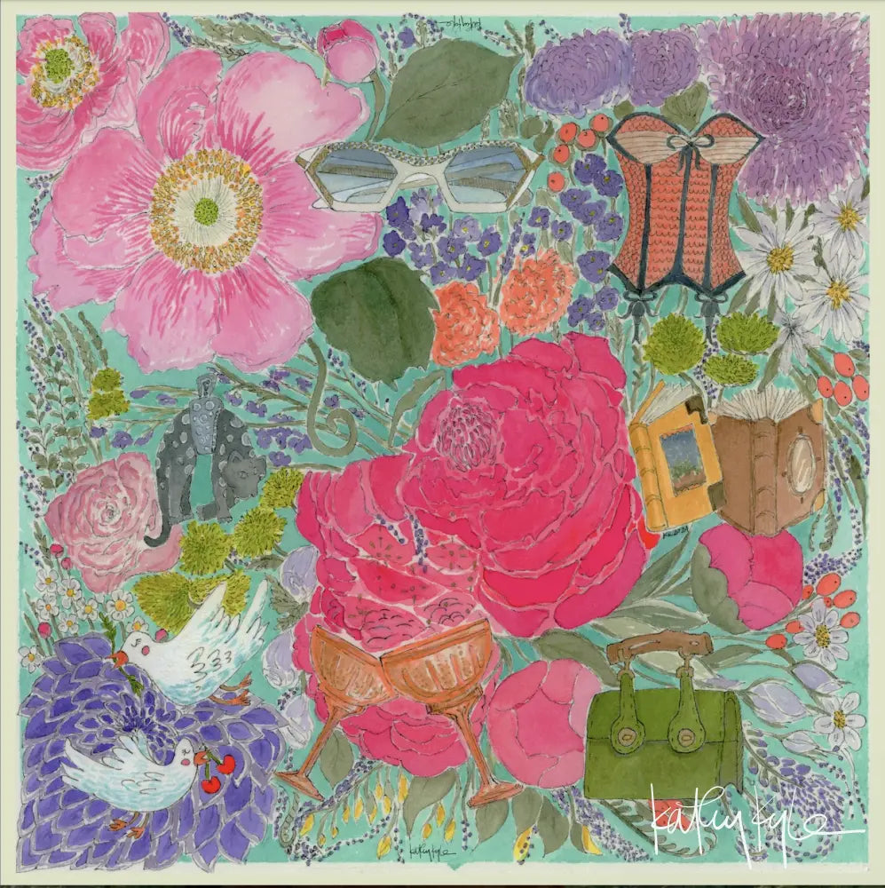 Big Floral Energy Scarf - Scarf