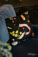 Cushions - Black Floral - Interiors