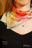 English Bloom Silk Scarf - Scarf