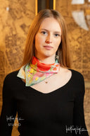 English Bloom Silk Scarf - Scarf