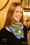 English Summer Silk Scarf - Scarf