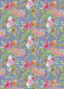 Gift Wrap - Blue Floral - Stationery