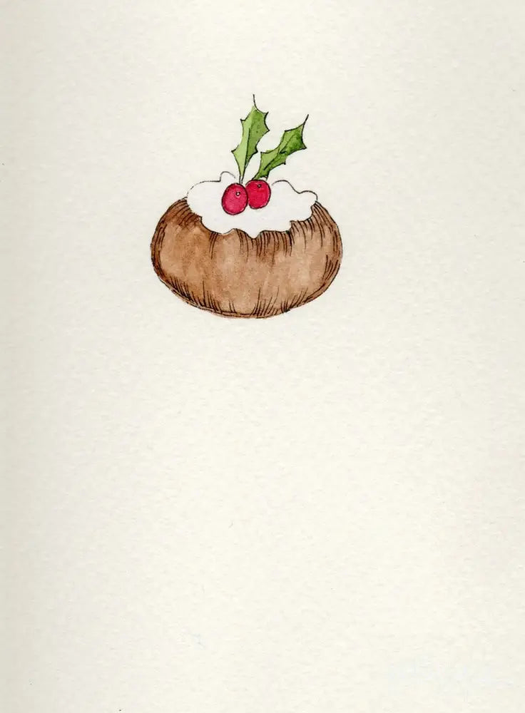 Hand painted Stationery - Christmas Pudding - Stationery