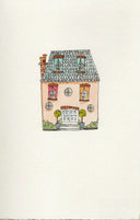 Hand painted Stationery - House - Stationery