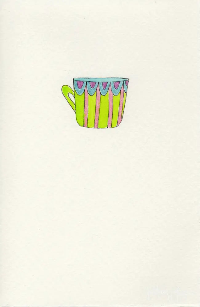 Hand painted Stationery - Teacup - Stationery