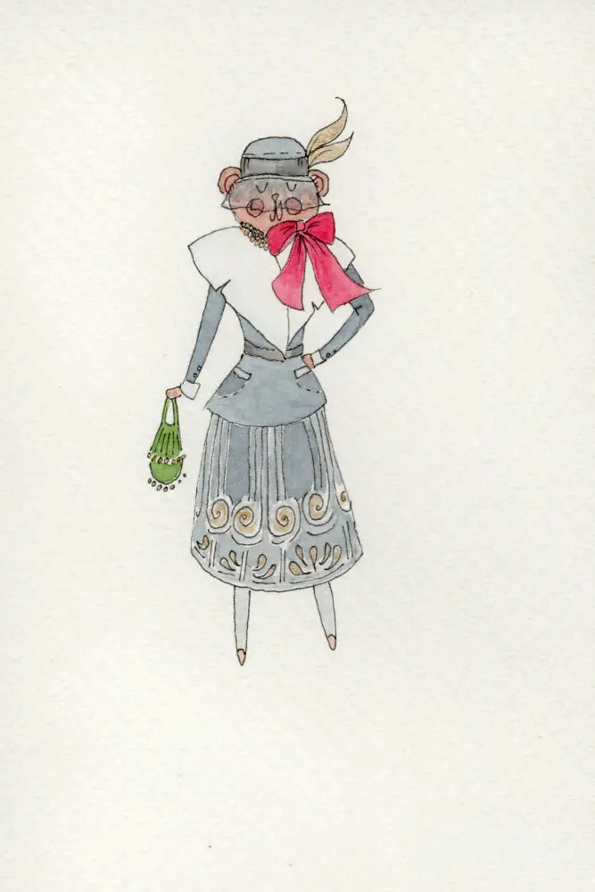 House of Soeur Souris Greeting Cards - 1920’s Mouse - Stationery