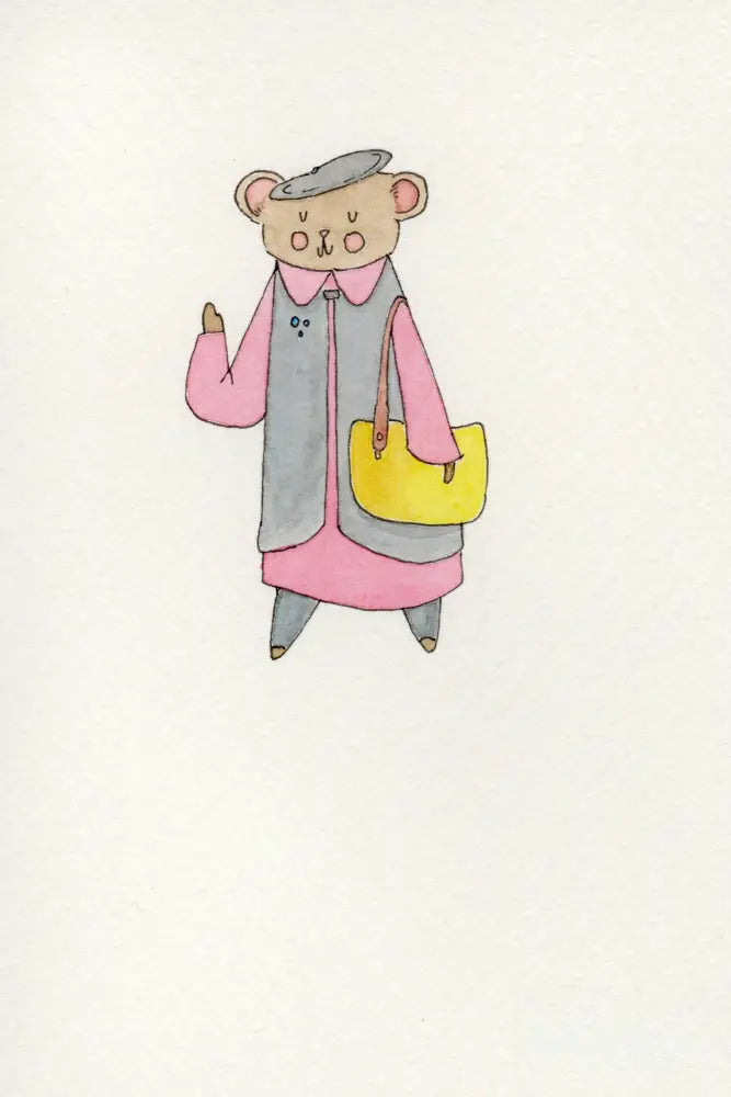 Sassy fashionable mouse by Kathy Kyle