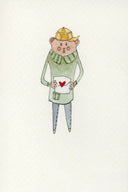 House of Soeur Souris Greeting Cards - Love Note Mouse - Stationery