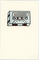 Letter Press Stationery - Cassette Tape