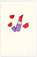 Letter Press Stationery - Lipstick - Lippy