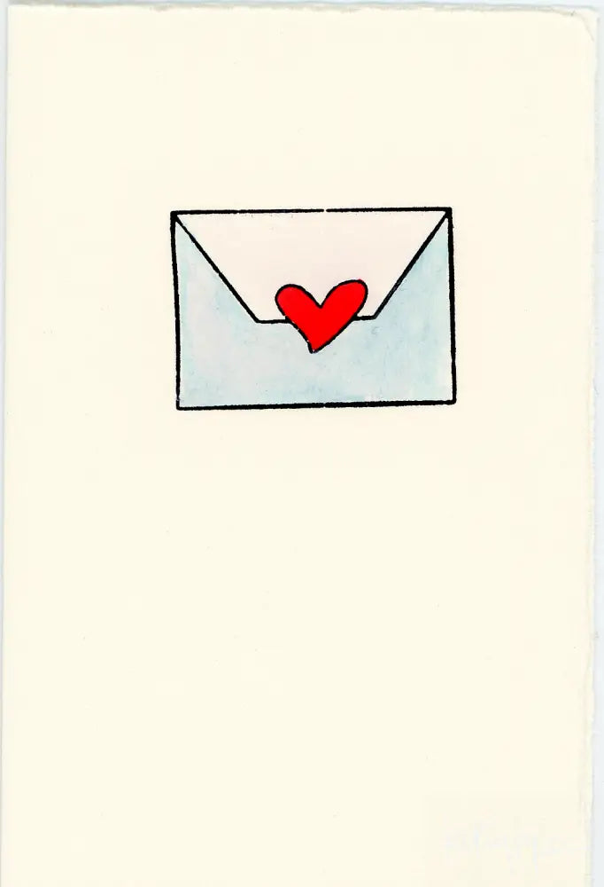 Letter Press Stationery - Love note