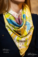 Pax et Amor - Peace and Love Silk Scarf - Scarf