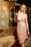 Sarong-Pareo Skirt - Pink Floral Medium - Capsule collection