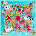 Teal Dreams Silk Scarf - Scarf