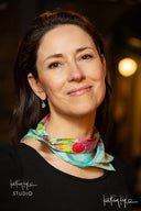 Teal Dreams Silk Scarf - Scarf