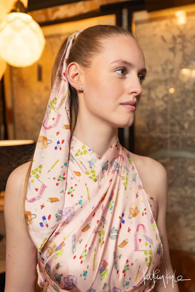 Twilly - Pink Scarf - large - Scarf